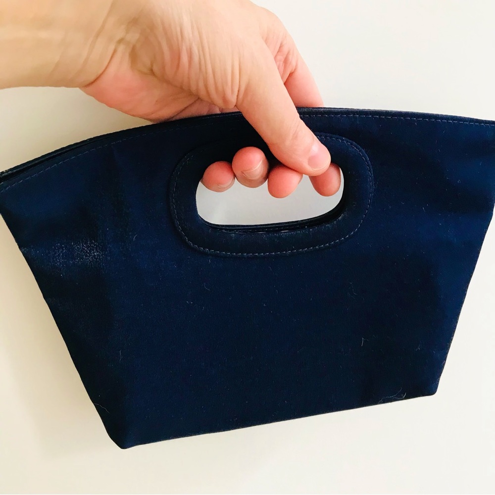 French La Regale Mini Navy Clutch